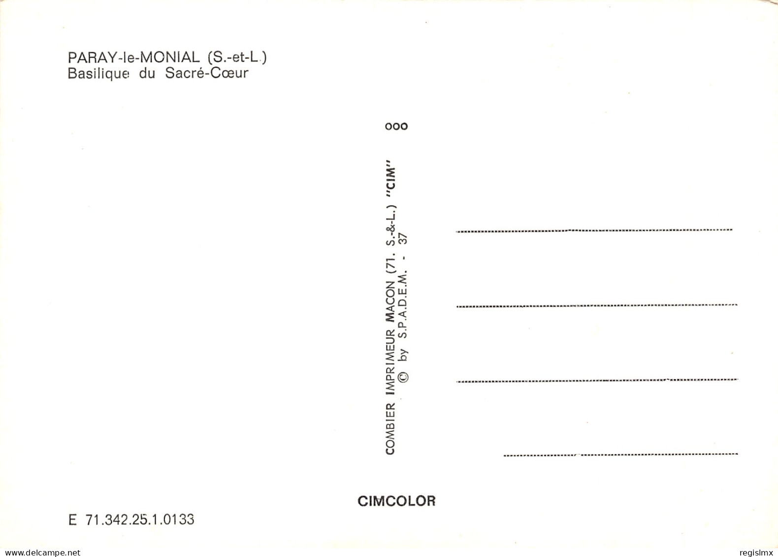 71-PARAY LE MONIAL-N°T2668-C/0379 - Paray Le Monial