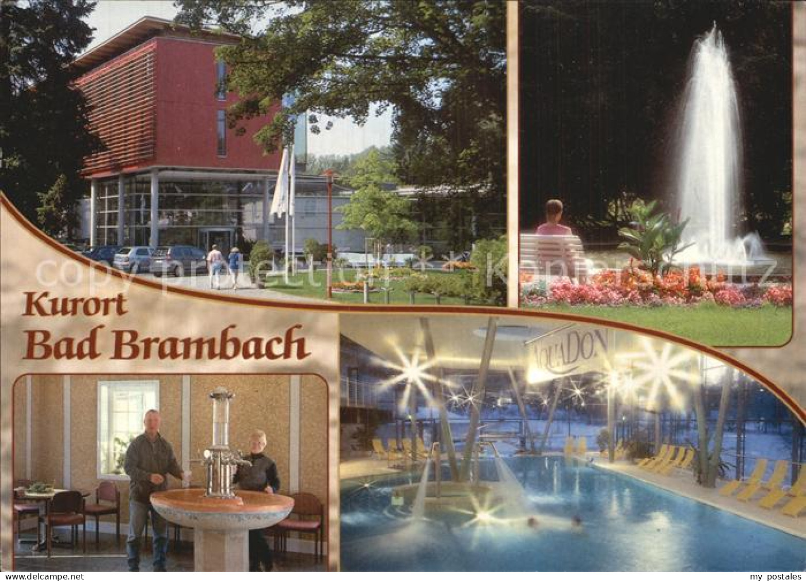 72528317 Bad Brambach Kurmittelhaus Kurpark Springbrunnen Wettinquelle Badelands - Bad Brambach