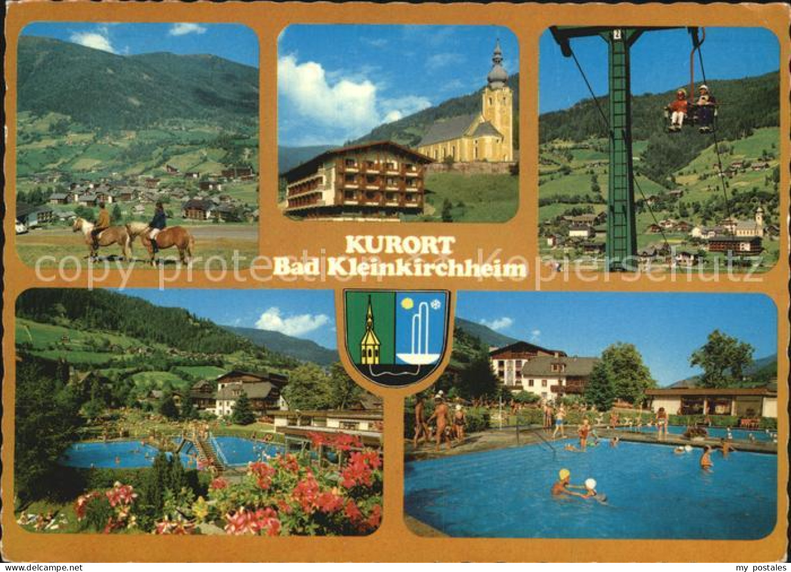 72528303 Bad Kleinkirchheim Kaernten Teilansichten Kurort Kirche Schwimmbad Sess - Autres & Non Classés