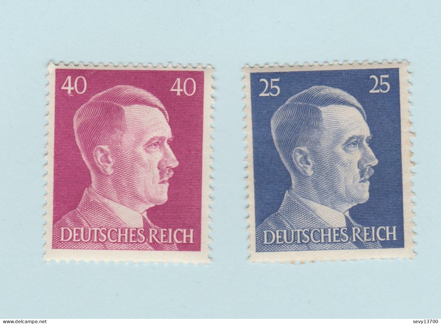 Deutsches Reich Lot De 12 Timbres - Hitler 793 - 794 / 89 - 71 - 46 - Lothringen 1- 5 - Elsaz - Général Gouvernement 43 - Other & Unclassified