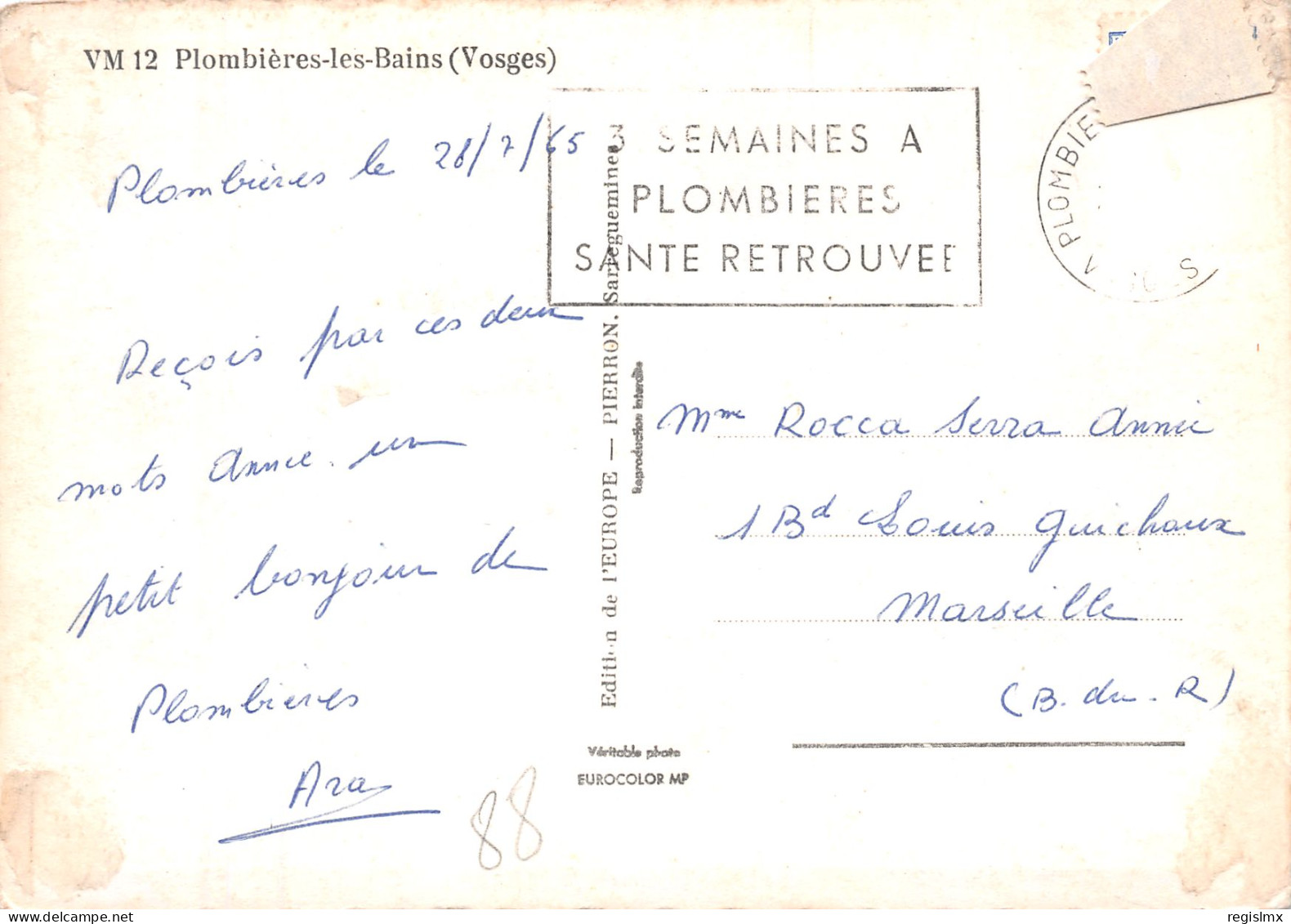 88-PLOMBIERES LES BAINS-N°T2668-B/0197 - Plombieres Les Bains