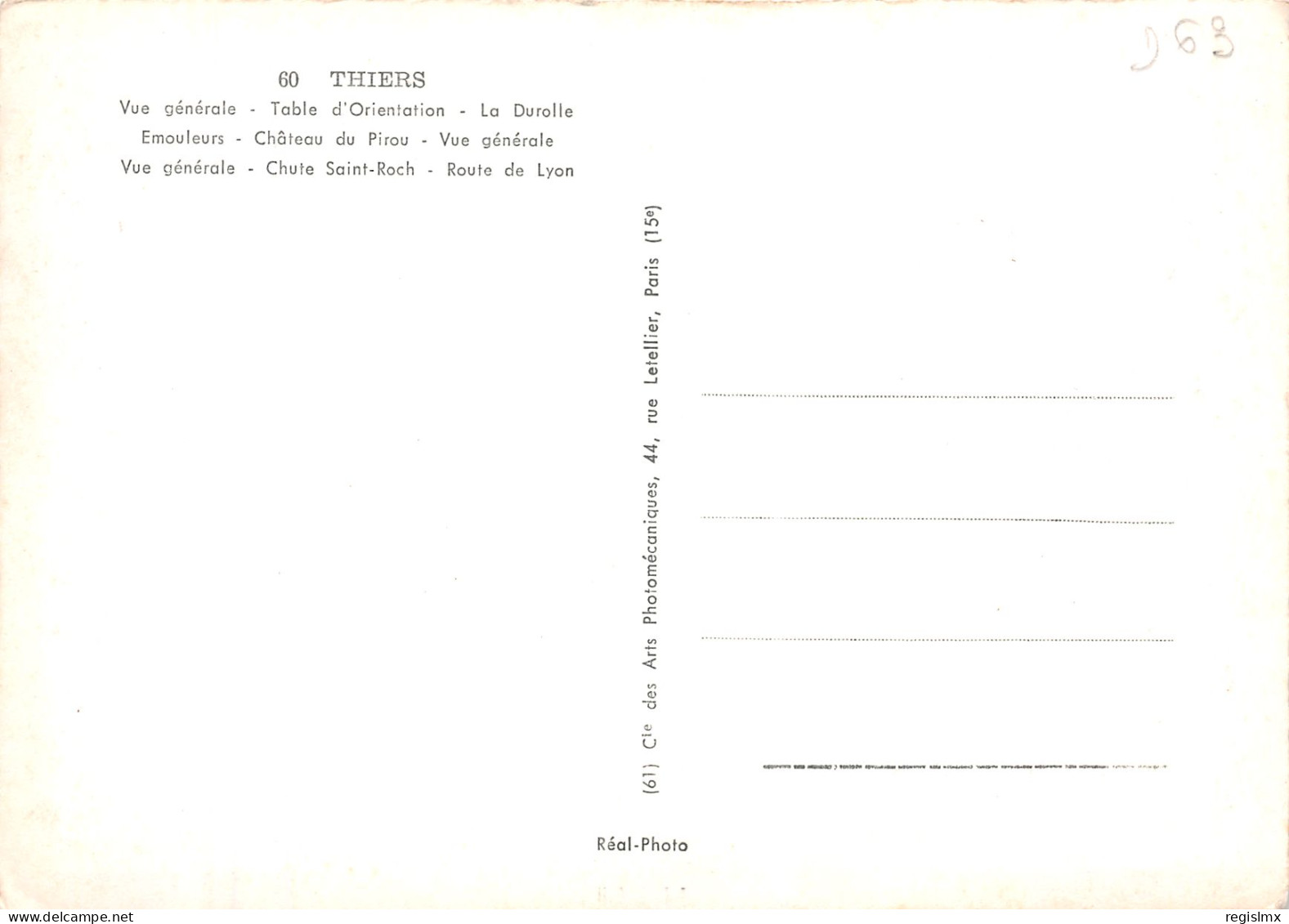 63-THIERS-N°T2668-B/0165 - Thiers