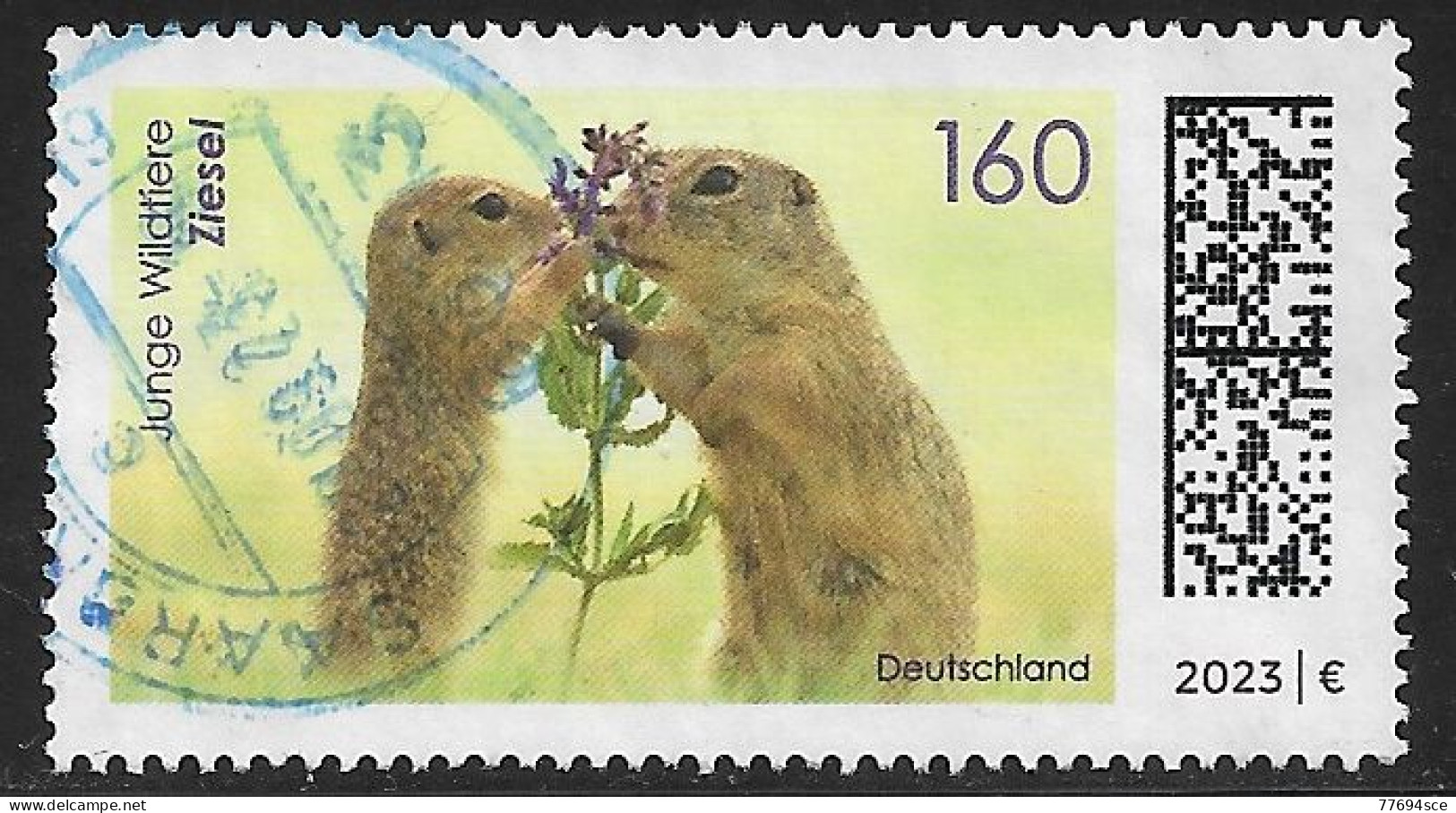 2023  Junge Wildtiere  (Ziesel) - Used Stamps