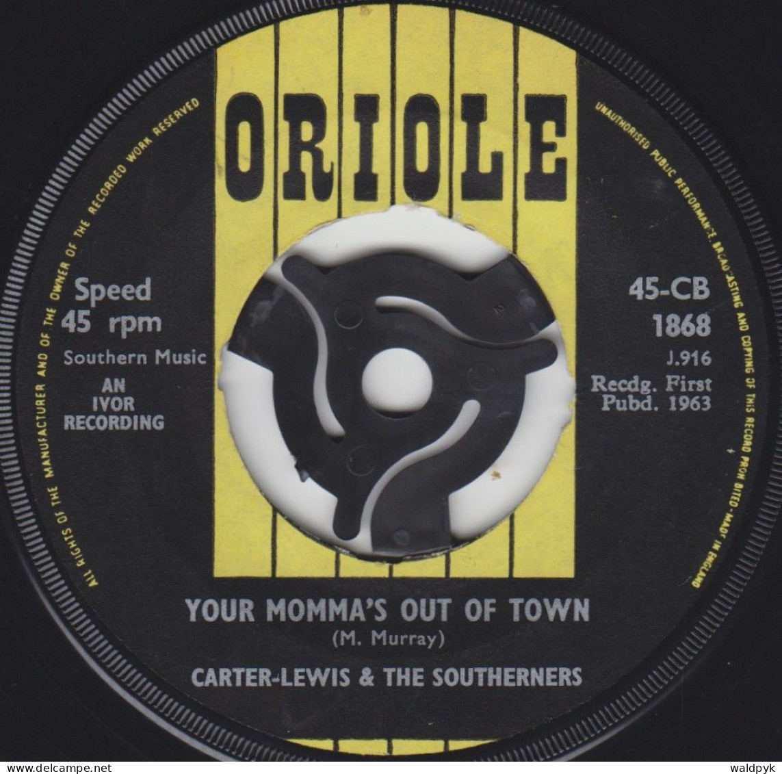 CARTER-LEWIS & THE SOUTHERNERS - Your Momma's Out Of Town - Andere - Engelstalig