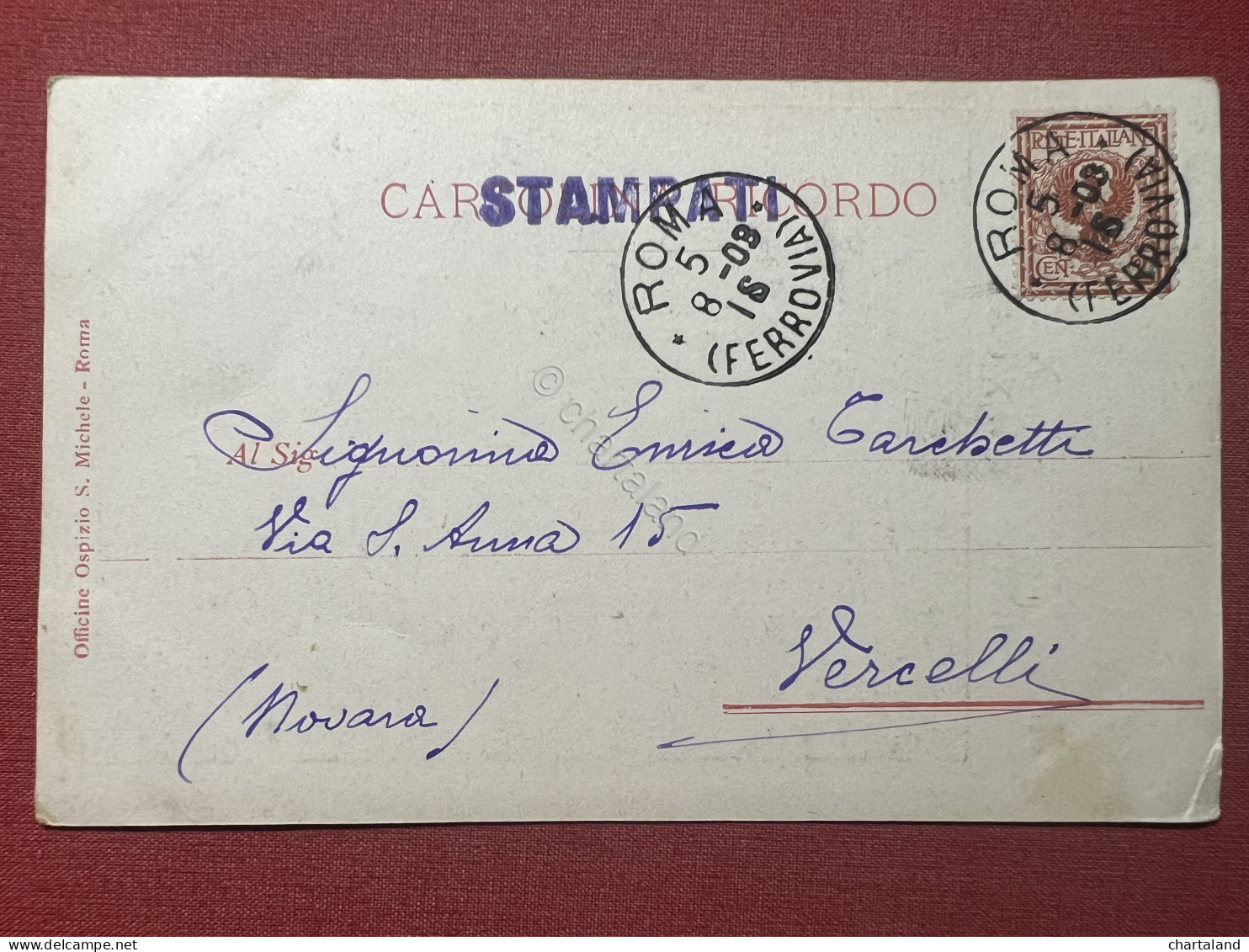 Cartolina Commemorativa - S. S. Pio X ( 4 Agosto 1903 ) - 1903 - Sin Clasificación