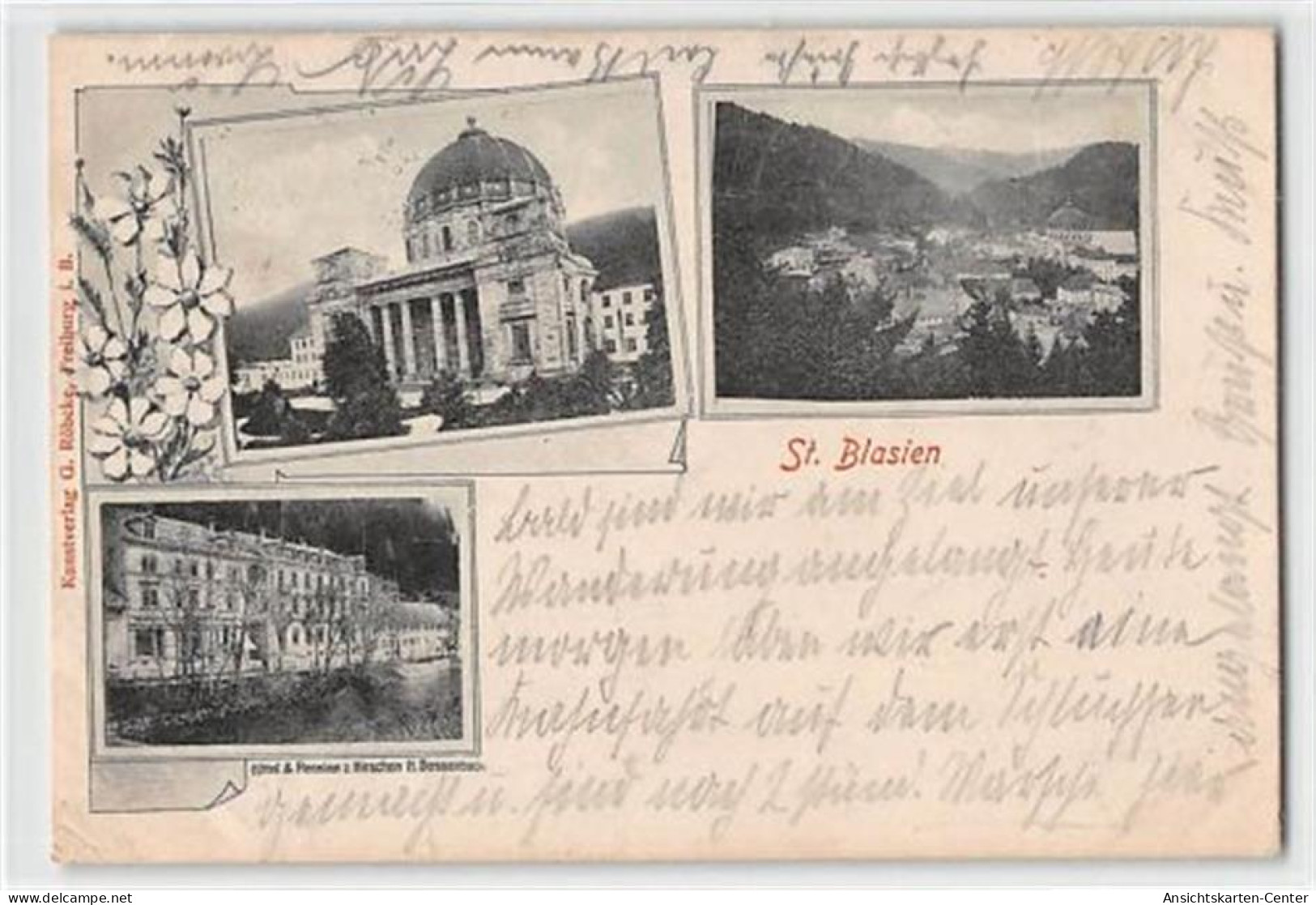 39110311 - St. Blasien. Hotel Und Pension Zum Hirschen Gelaufen. Marke Entfernt. Ecken Mit Albumabdruecken, Leichte Ste - St. Blasien