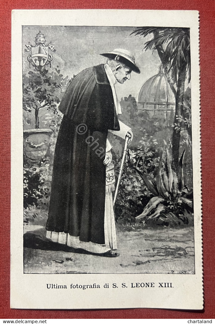 Cartolina Commemorativa - Ultima Fotografia Di S. S. Leone XIII - 1900 Ca. - Non Classés