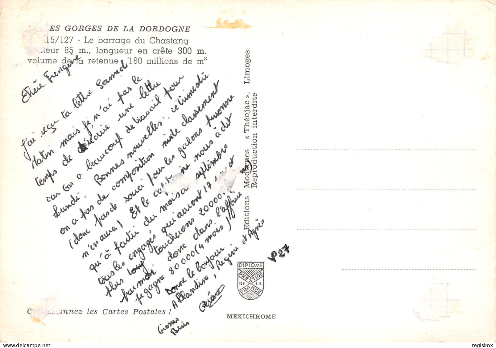 19-BARRAGE DE CHASTANG-N°T2670-A/0077 - Other & Unclassified