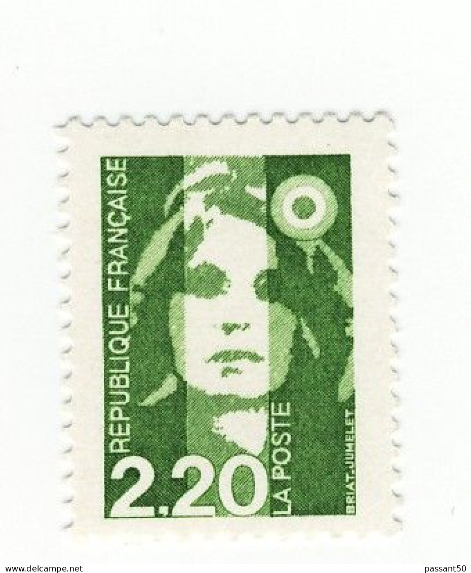 Briat 2.20fr Vert Foncé YT 2714a Sans Phospho. Rare, Voir Le Scan. Cote YT : 20 €, Maury N° 2711b : 22 €. - Unused Stamps