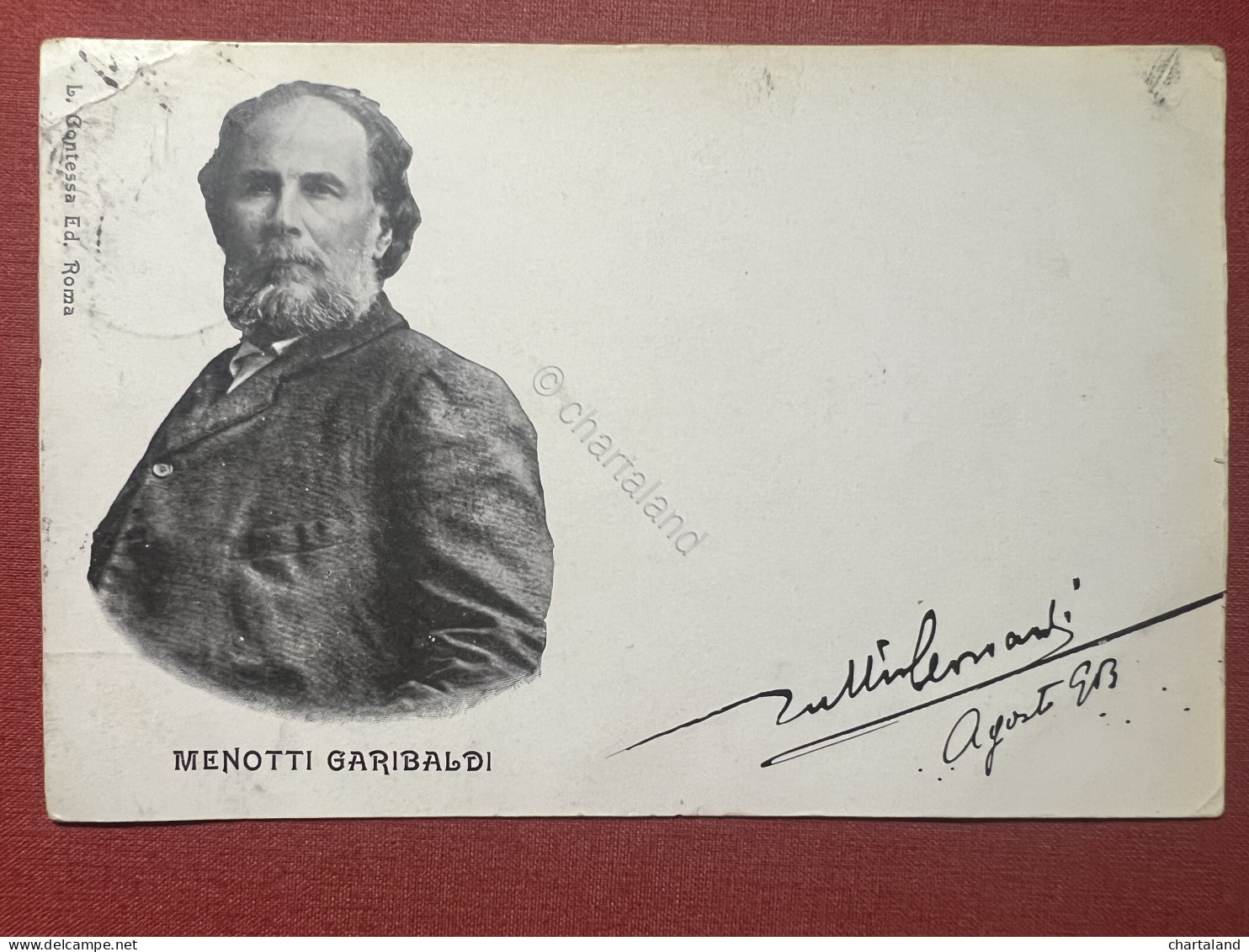Cartolina Commemorativa - Politico Domenico Menotti Garibaldi - 1903 - Non Classés