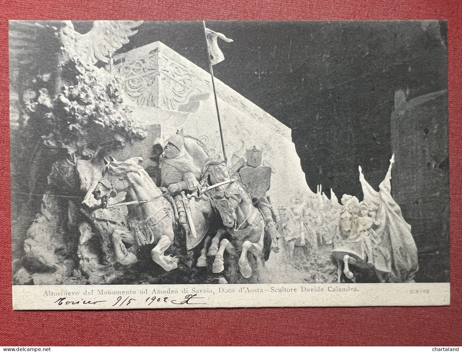 Cartolina - Altorilievo Del Monumento Ad Amedeo Di Savoia, Duca D'Aosta 1902 - Unclassified