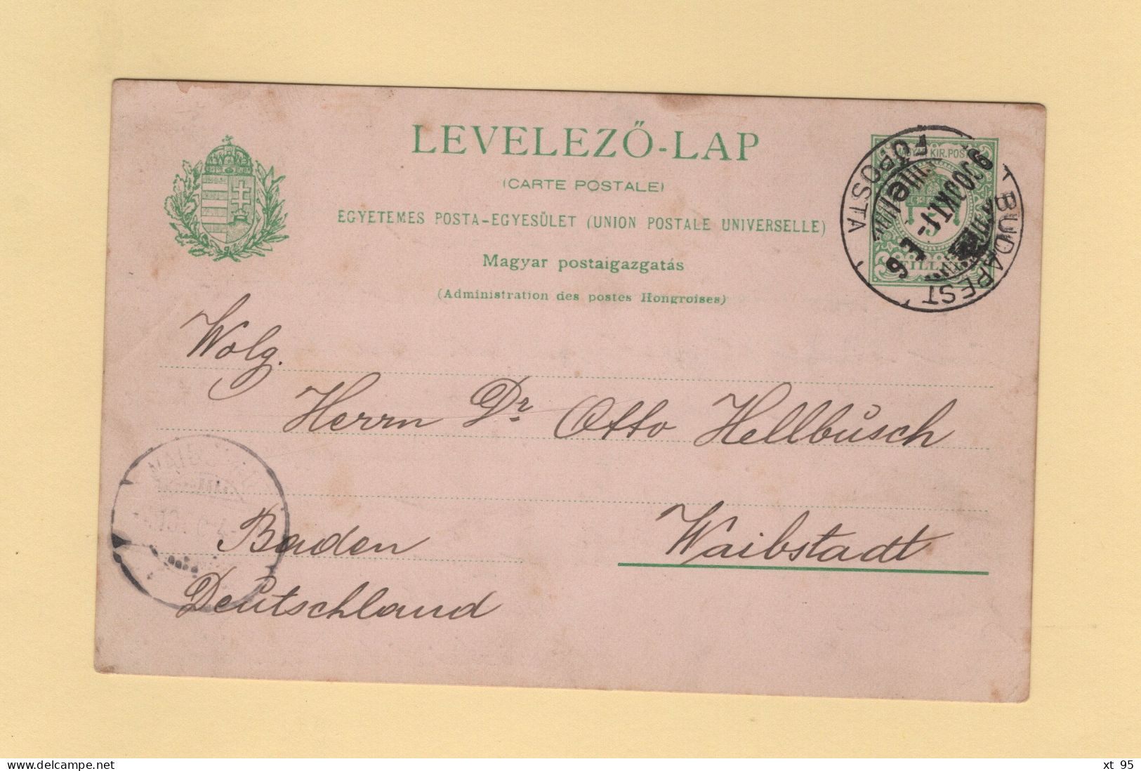 Hongrie - Budapest - Entier Postal - 1900 - Covers & Documents