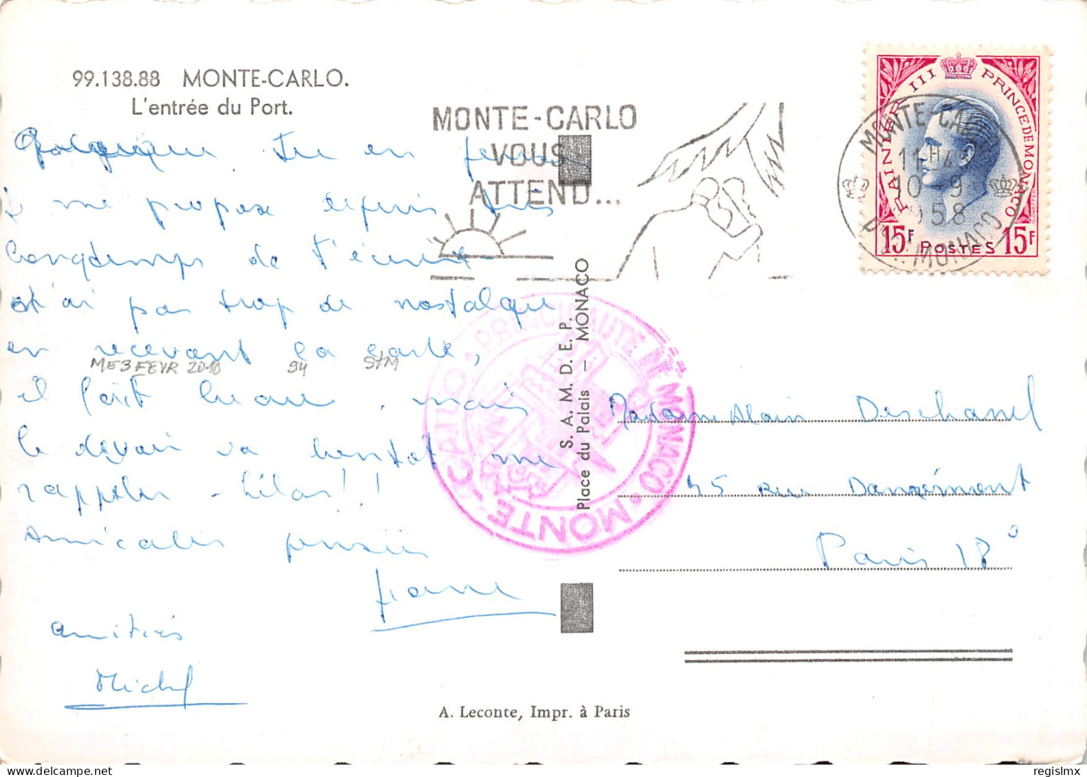 98-MONTE CARLO-N°T2670-D/0091 - Other & Unclassified
