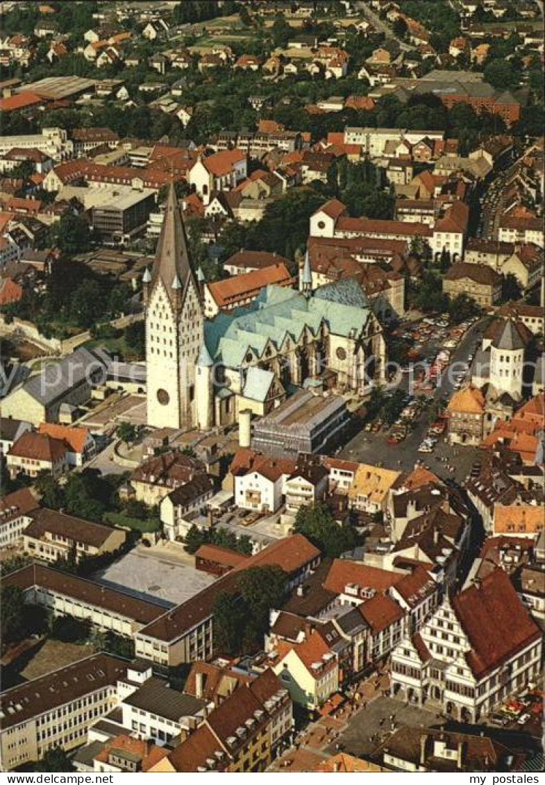 72528096 Paderborn Kaiserpfalz Dom Gaukirche Rathaus Fliegeraufnahme Paderborn - Paderborn