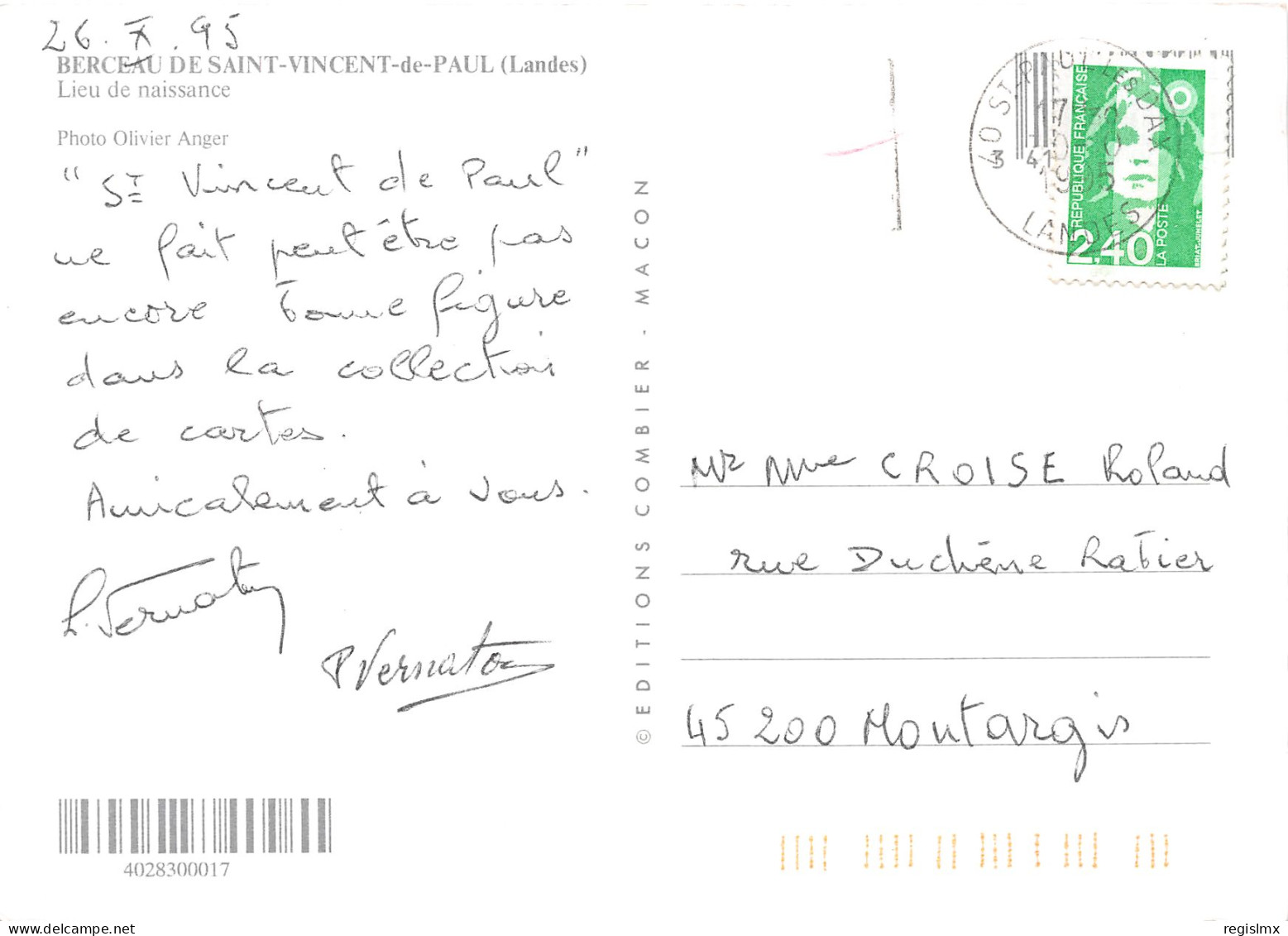 40-SAINT VINCENT DE PAUL-N°T2670-B/0357 - Other & Unclassified