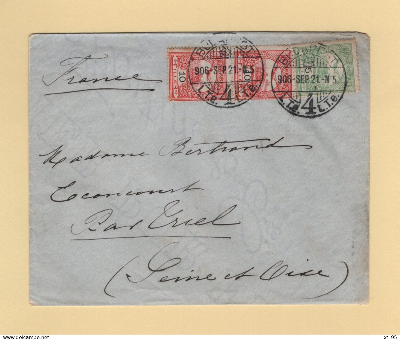 Hongrie - Budapest - 1906 - Destination France - Lettres & Documents