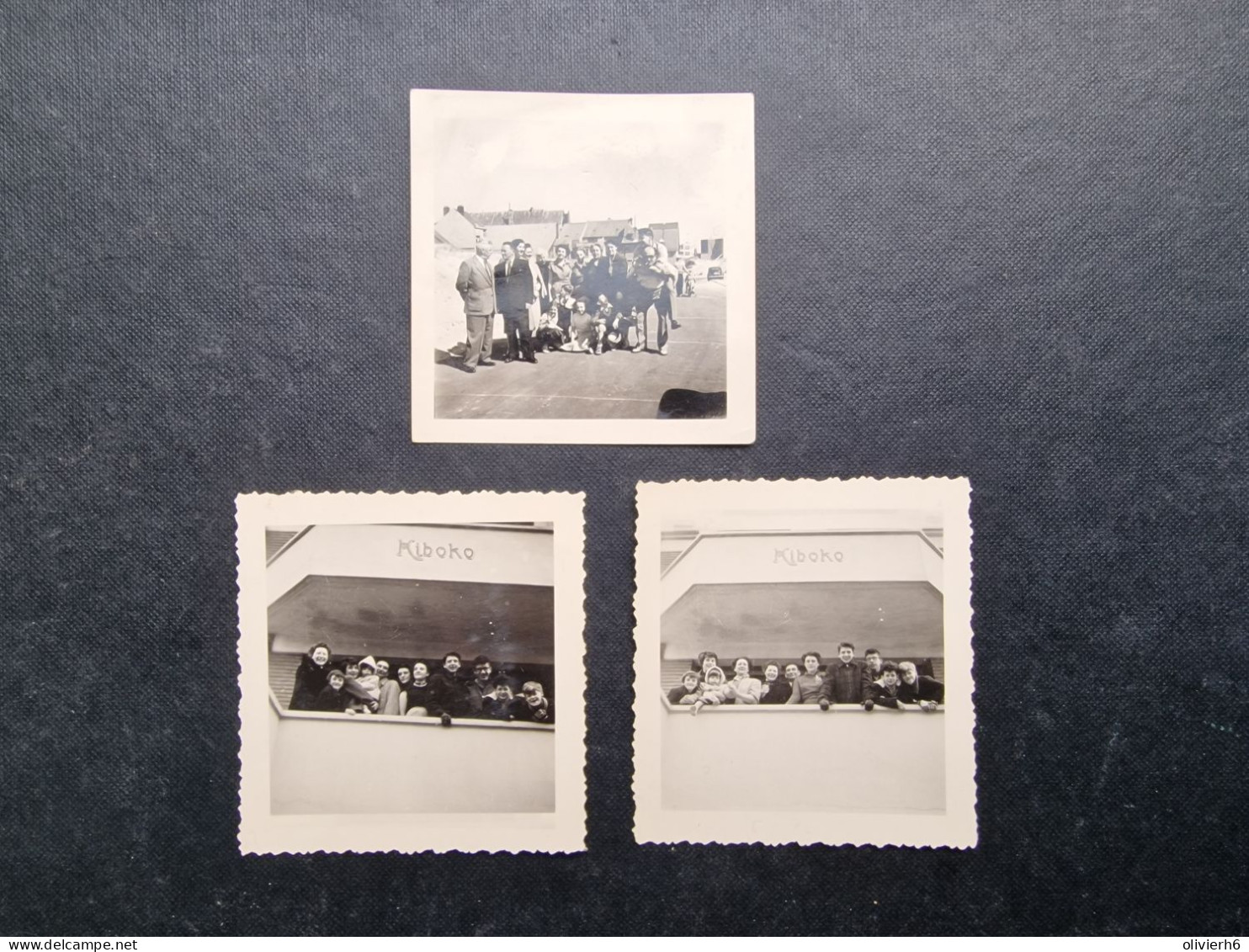 LOT 5 PHOTOS BELGIQUE (M2409) COXYDE KOKSIJDE (7 vues) Apéritif à KIBOKO 1952 et 1953