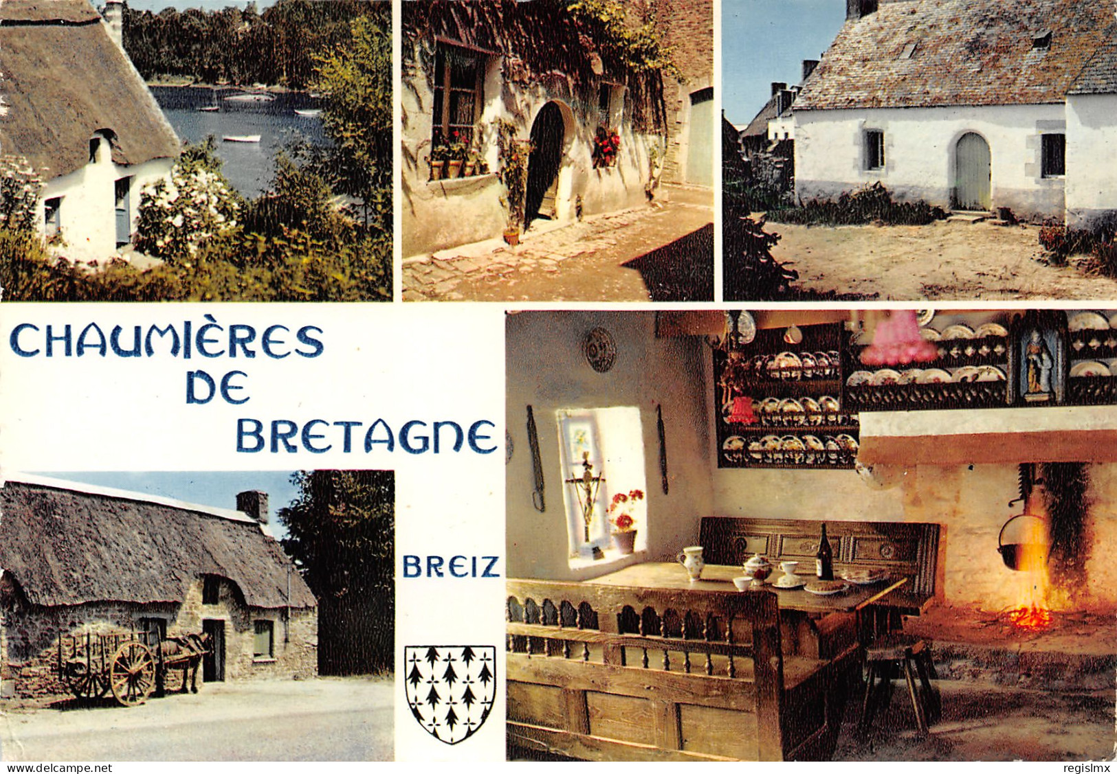29-BRETAGNE CHAUMIERES-N°T2671-A/0235 - Other & Unclassified