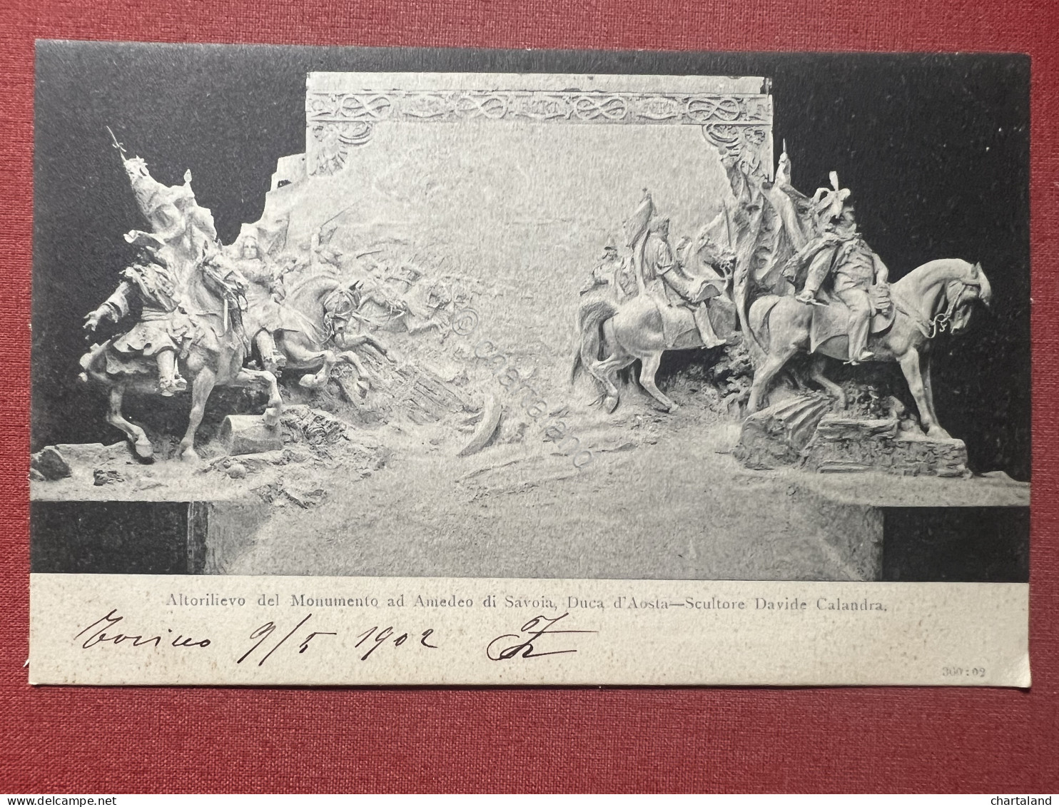 Cartolina - Altorilievo Del Monumento Ad Amedeo Di Savoia,  Duca D'Aosta -  1902 - Sonstige & Ohne Zuordnung