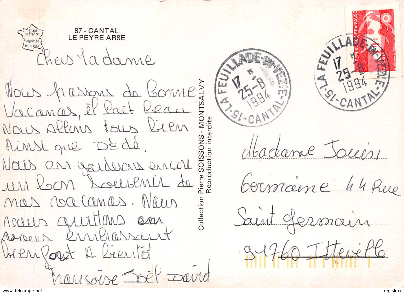 15-CANTAL LE PEYRE ARSE-N°T2671-A/0055 - Andere & Zonder Classificatie