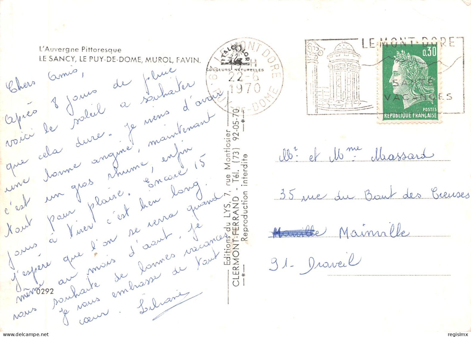 63-AUVERGNE-N°T2670-D/0267 - Other & Unclassified