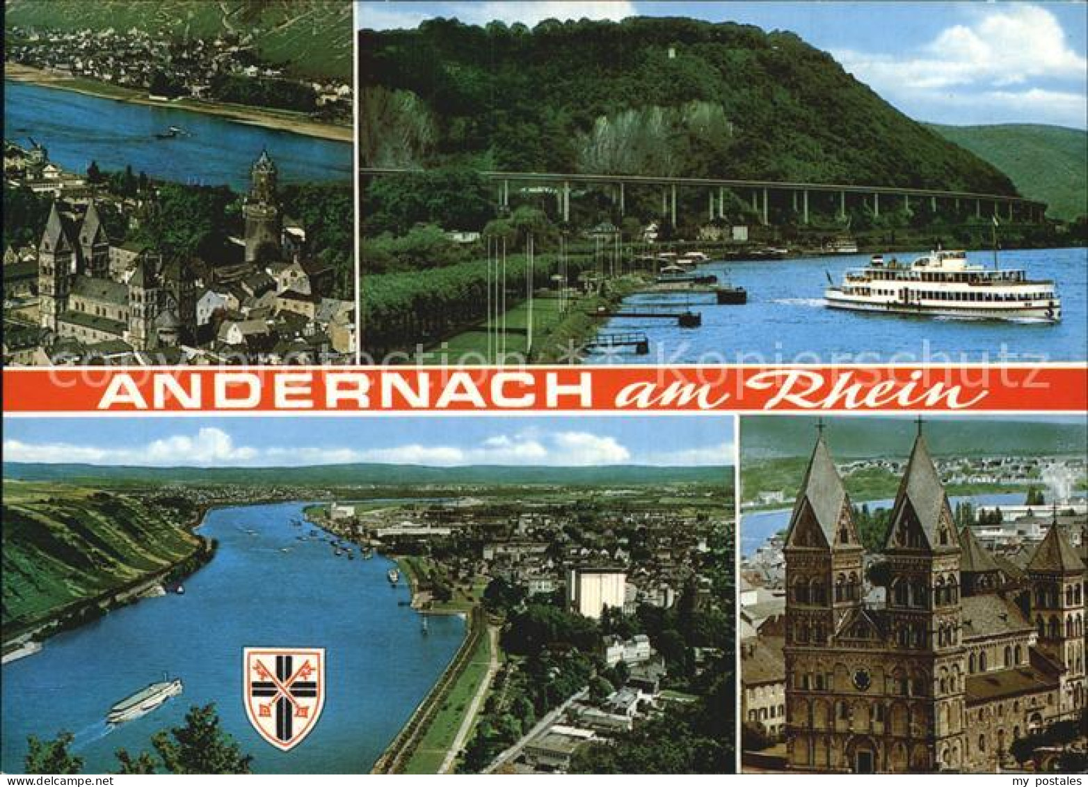 72527698 Andernach Panorama Rheintal Bruecke Dampfer Dom Andernach - Andernach