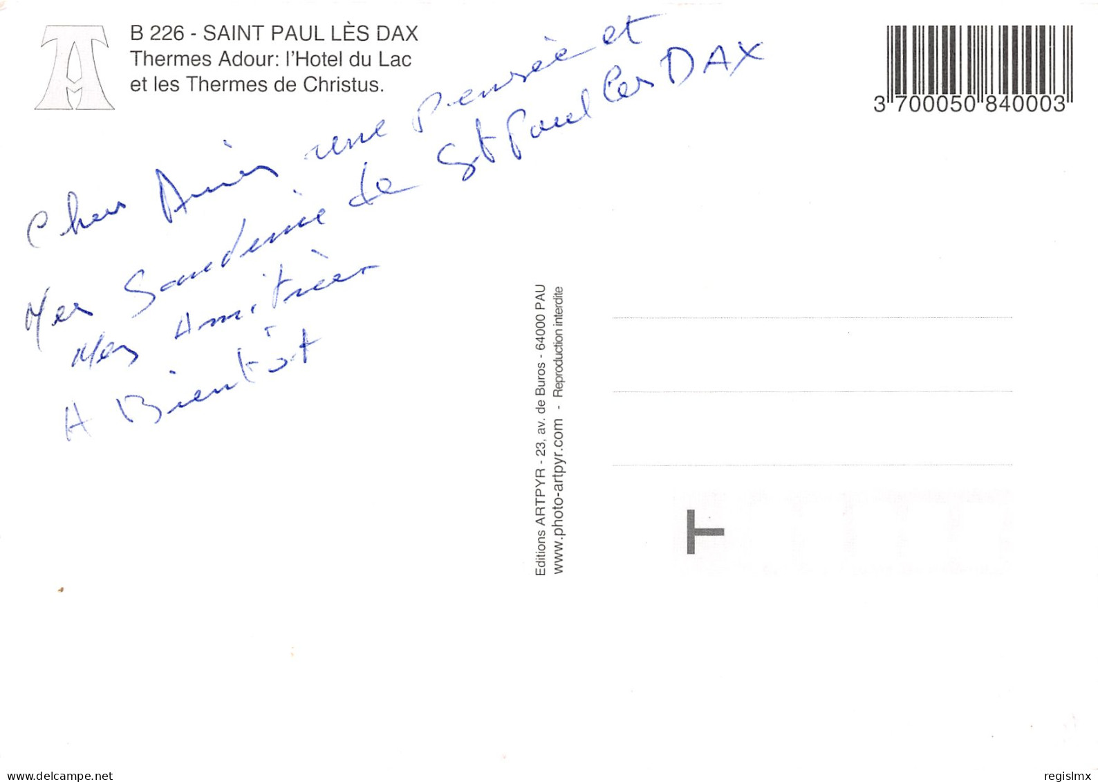 40-SAINT PAUL LES DAX-N°T2671-D/0047 - Autres & Non Classés