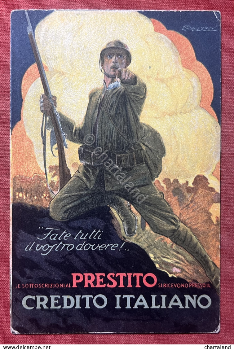 Cartolina WWI - Prestito Nazionale - Credito Italiano - 1916 Ca. - Other & Unclassified