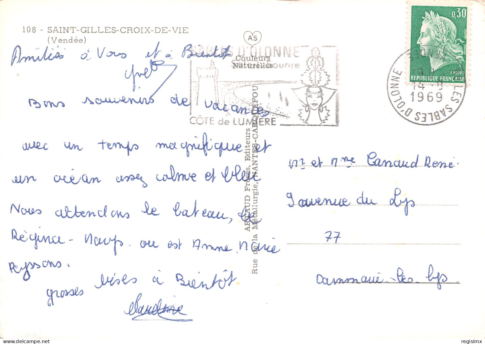 85-SAINT GILLES CROIX DE VIE-N°T2671-C/0331 - Saint Gilles Croix De Vie