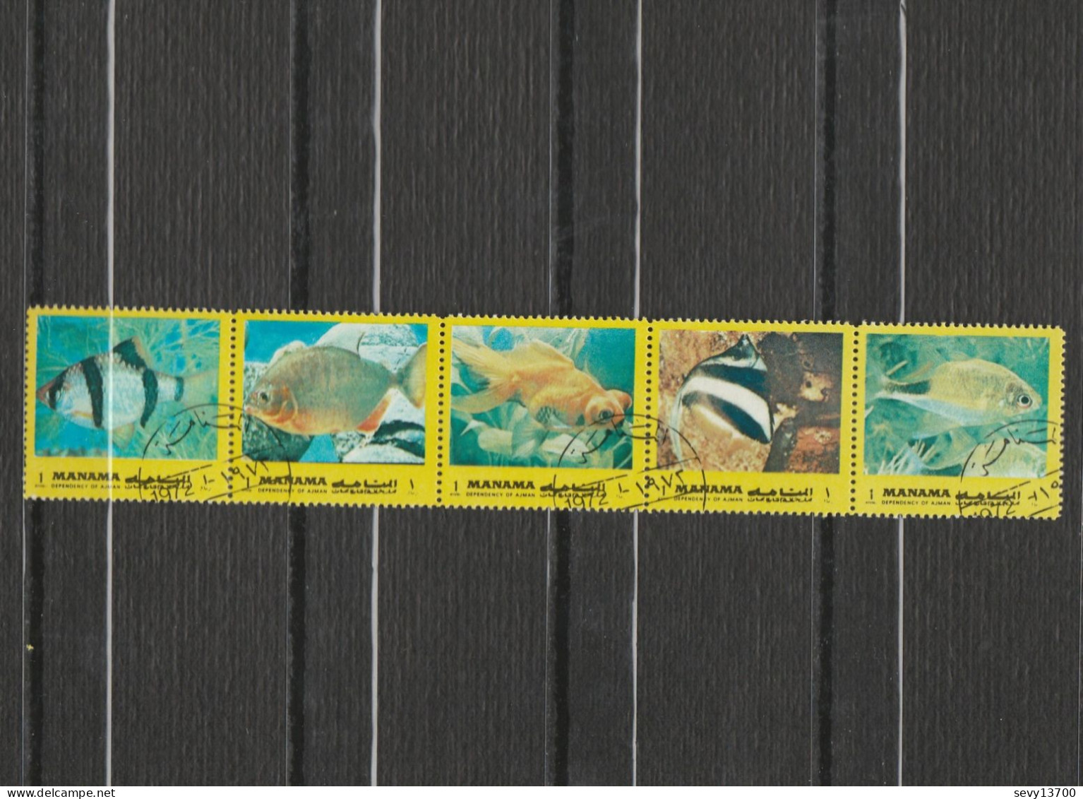 Manama - Lot 15 Timbres Année 1972  Animaux, Poissons - Manama