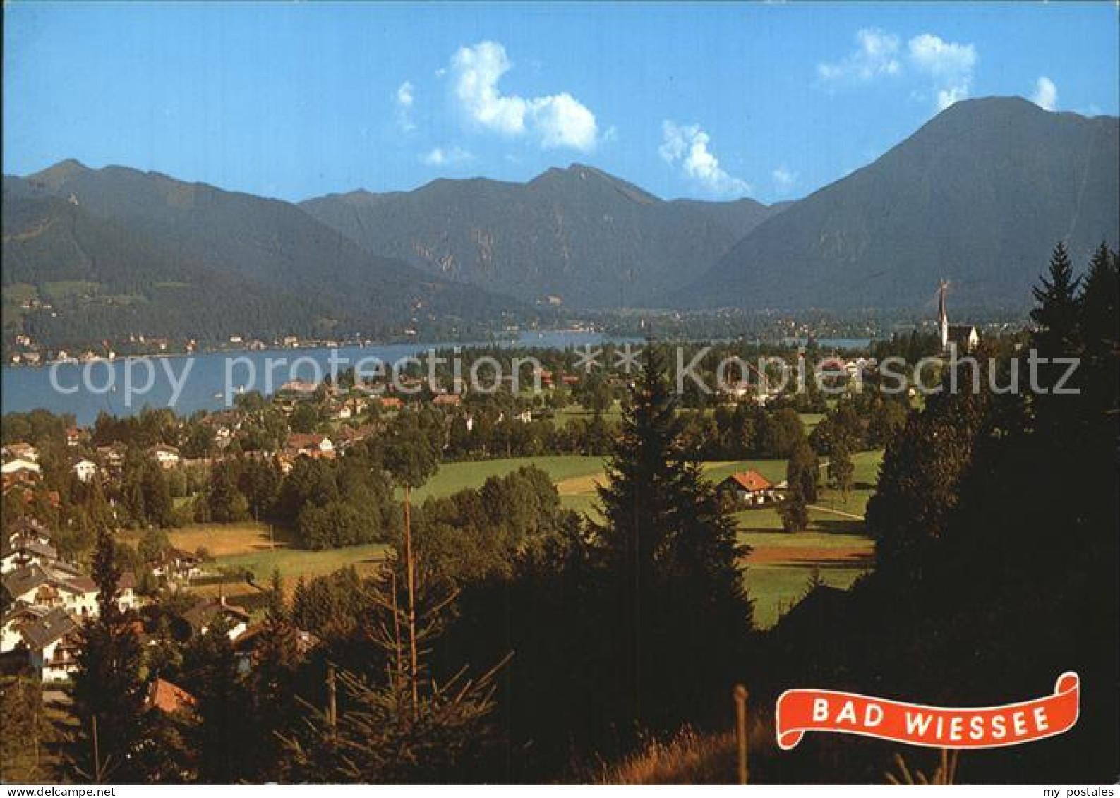 72527658 Bad Wiessee Panorama Tegernseer Tal Gegen Bodenschneid Und Wallberg Man - Bad Wiessee