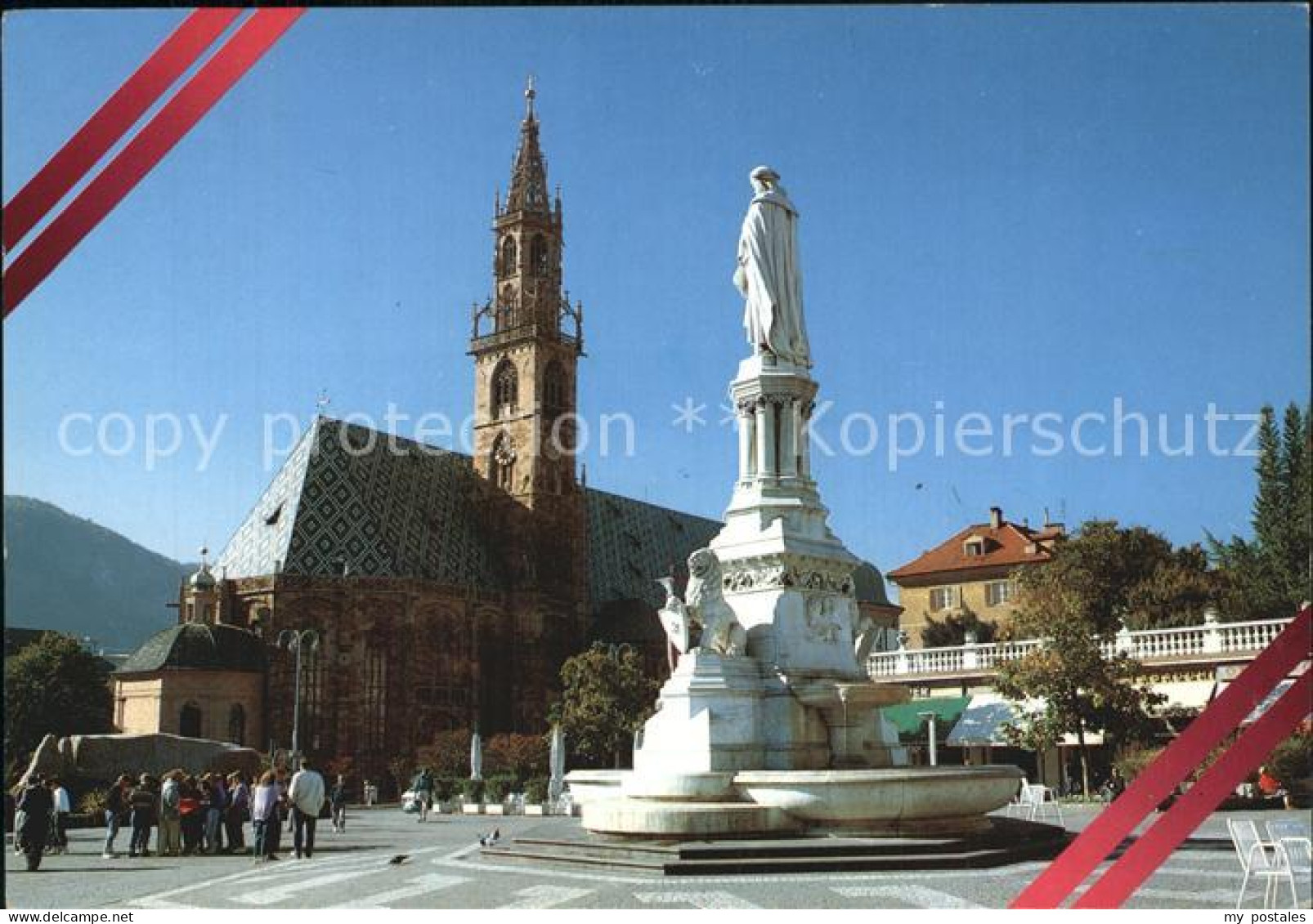 72527656 Bolzano Piazza Walther Duomo E Monumento A Walther Von Vogelweide Kirch - Other & Unclassified