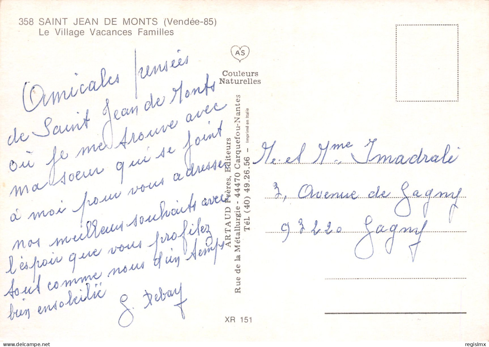 85-SAINT JEAN DE MONTS-N°T2672-C/0235 - Saint Jean De Monts