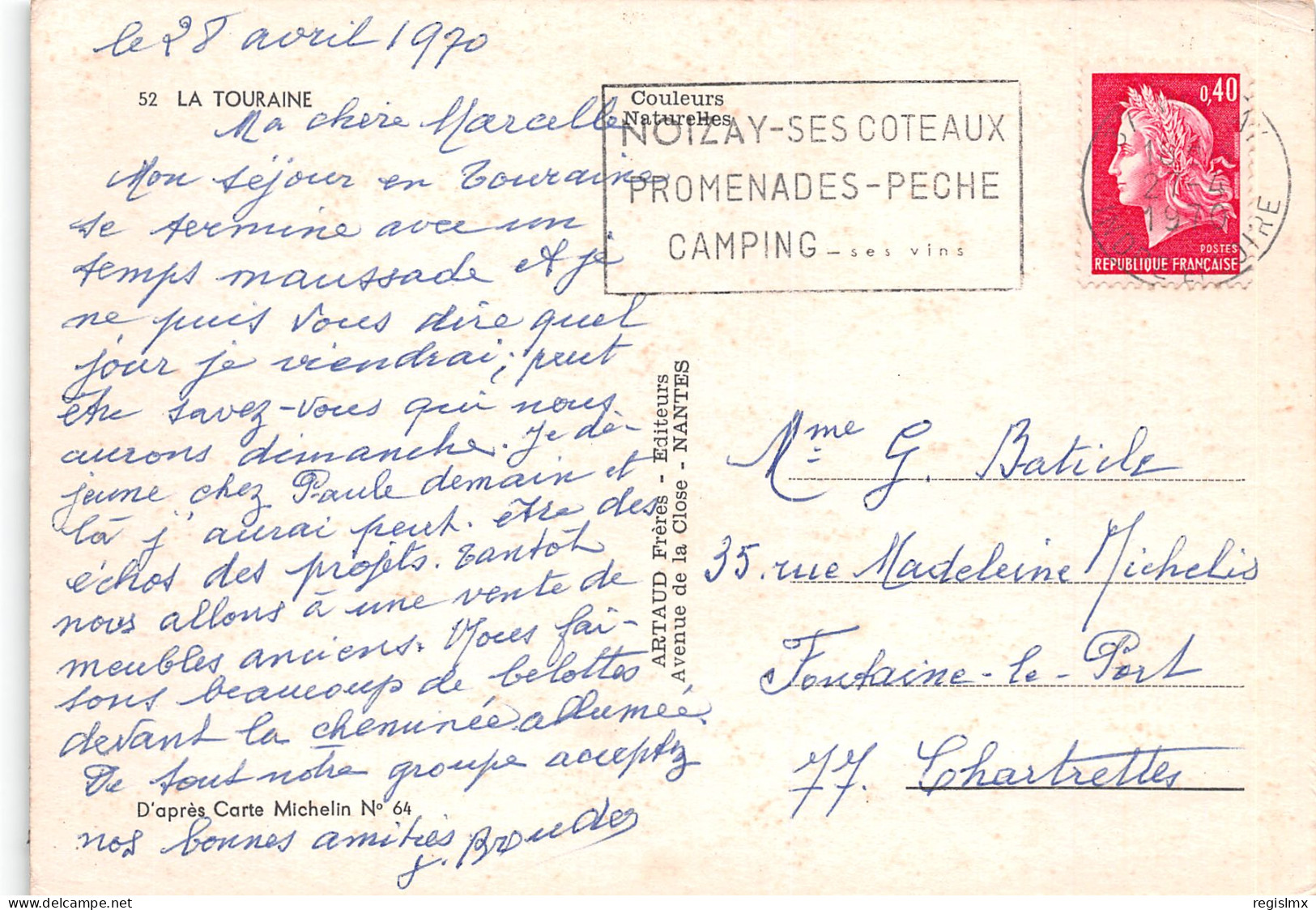 37-LA TOURAINE-N°T2672-B/0357 - Other & Unclassified