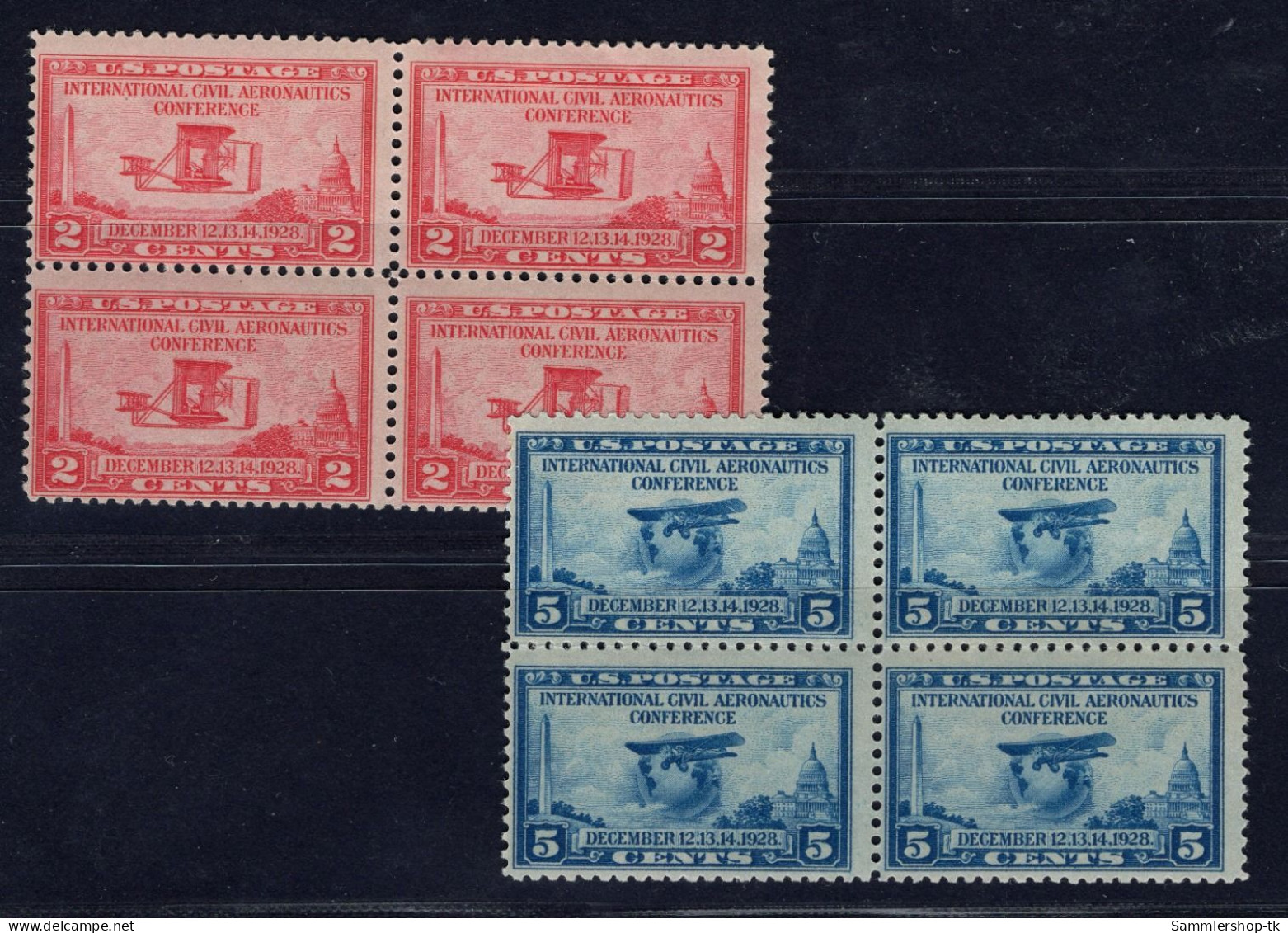 USA Michel Nummer 314 + 315 Viererblock Postfrisch - Sonstige & Ohne Zuordnung