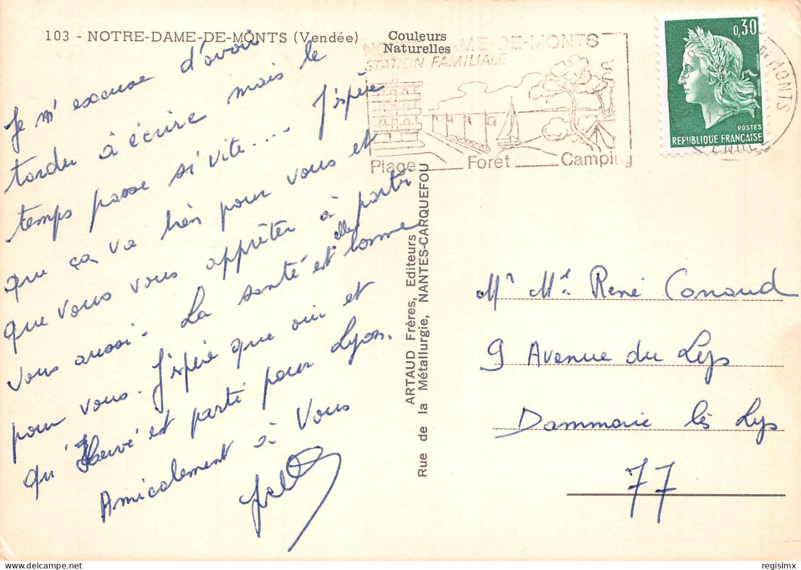 85-NOTRE DAME DE MONTS-N°T2672-B/0341 - Other & Unclassified