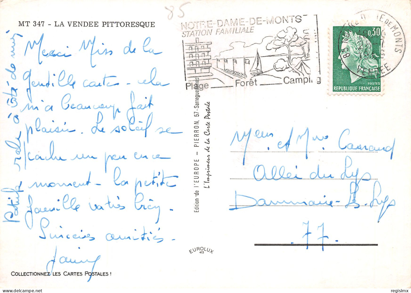 85-LA VENDEE-N°T2672-B/0339 - Other & Unclassified