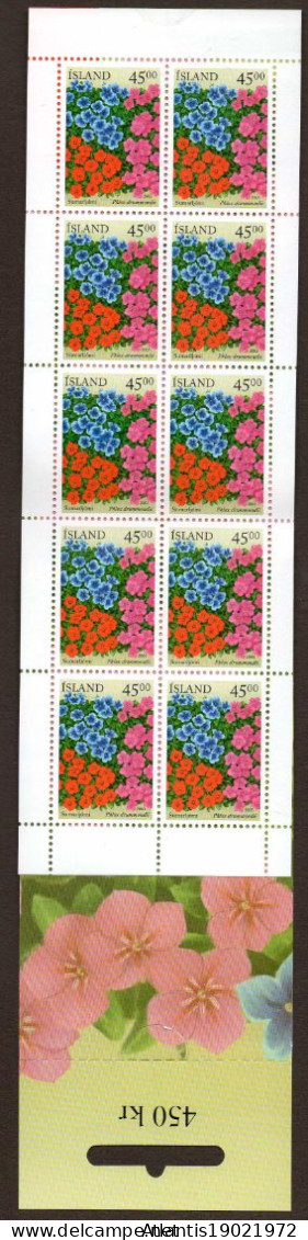 1 MARKENHEFTCHEN ISLAND BLUMEN 2003 POSTFRISCH - Markenheftchen