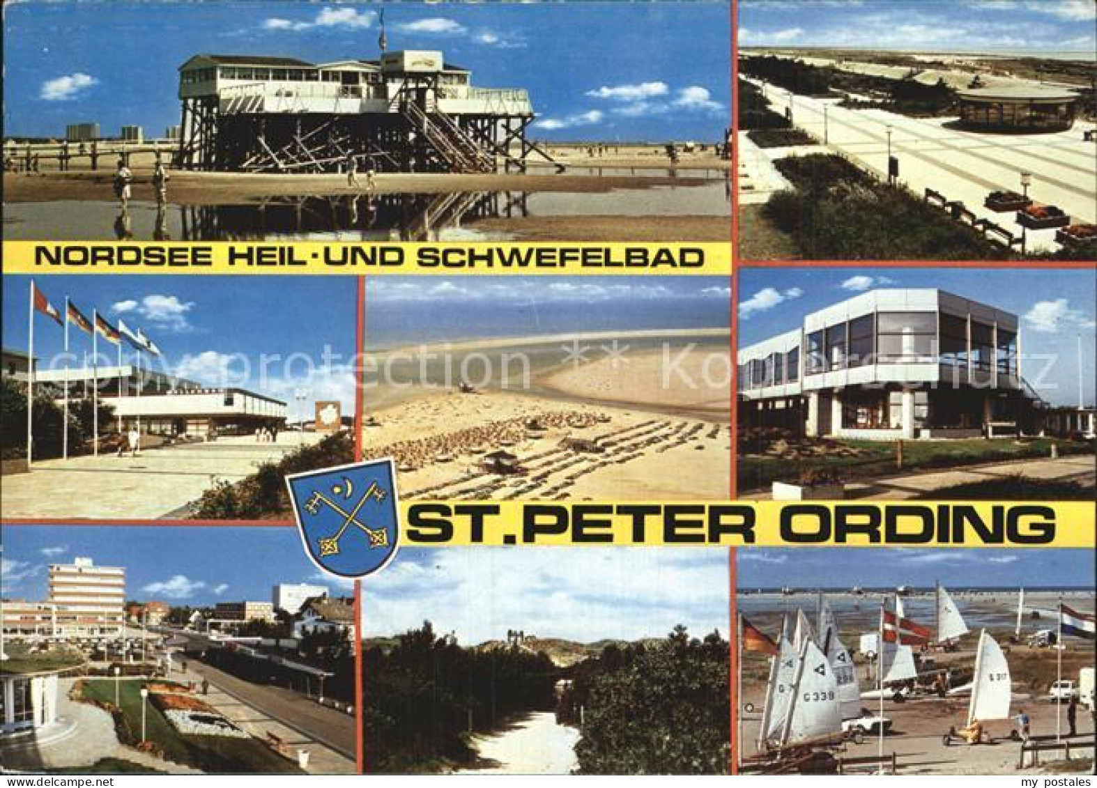 72527588 St Peter-Ording Strand Restaurant Wellenbad Promenade Strandsegeln Nord - St. Peter-Ording