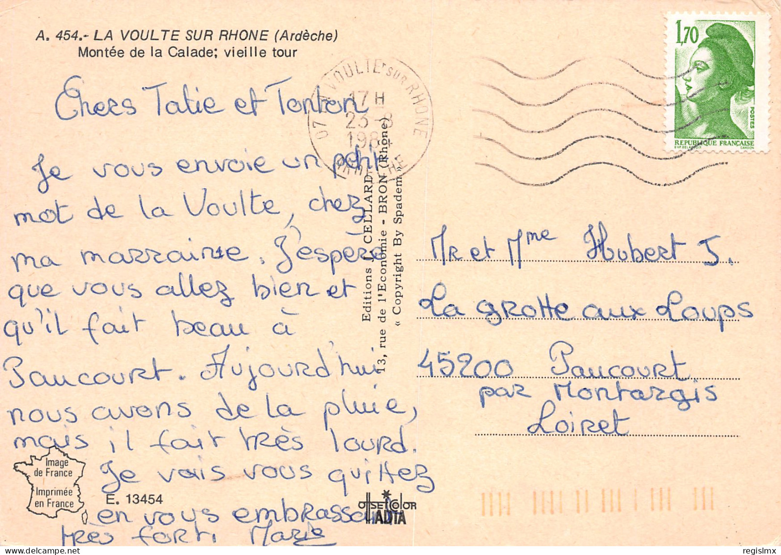 07-LA VOULTE SUR RHONE-N°T2673-A/0001 - La Voulte-sur-Rhône