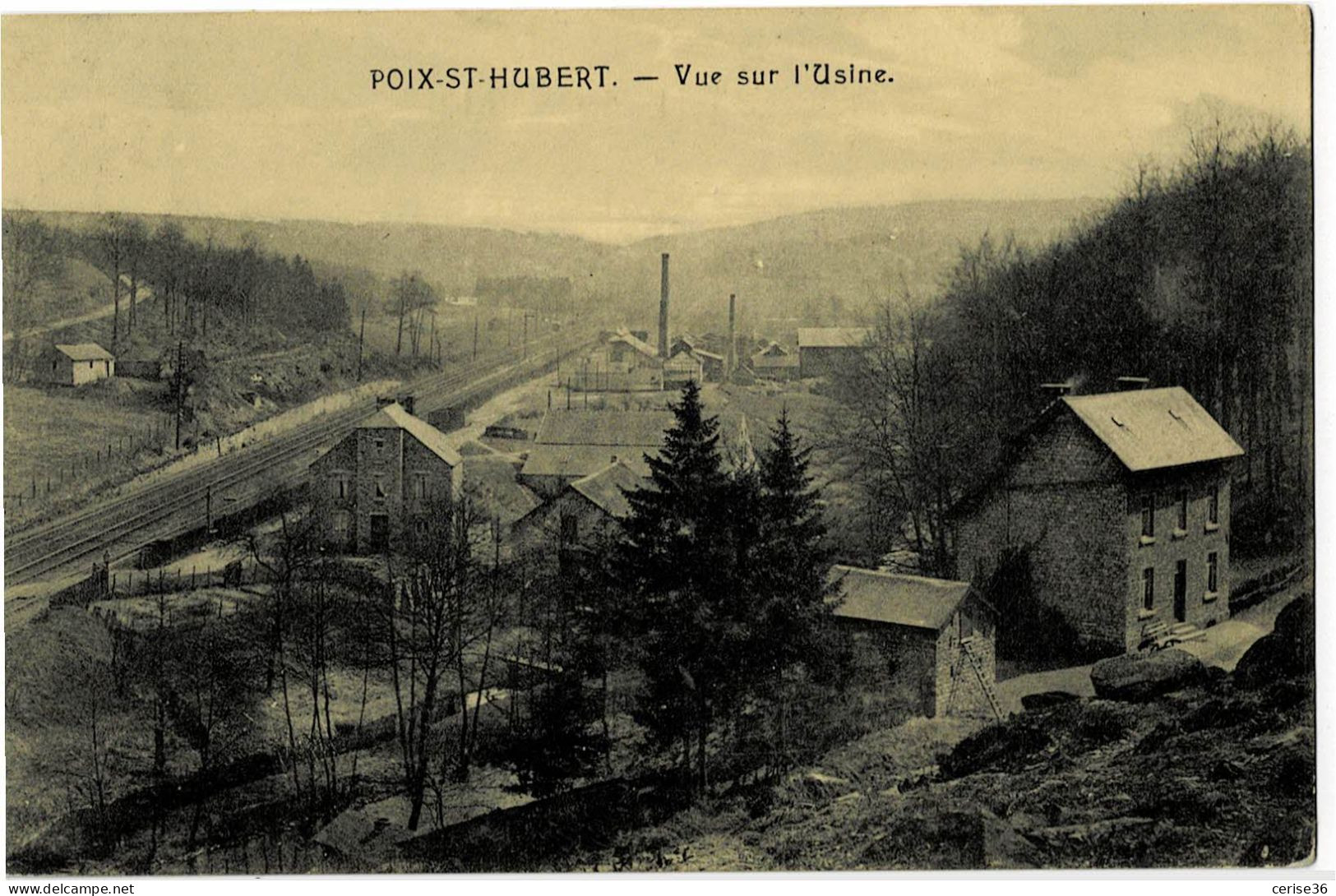 Poix-St-Hubert Vue Sur L'Usine  Circulée En 1920 - Saint-Hubert