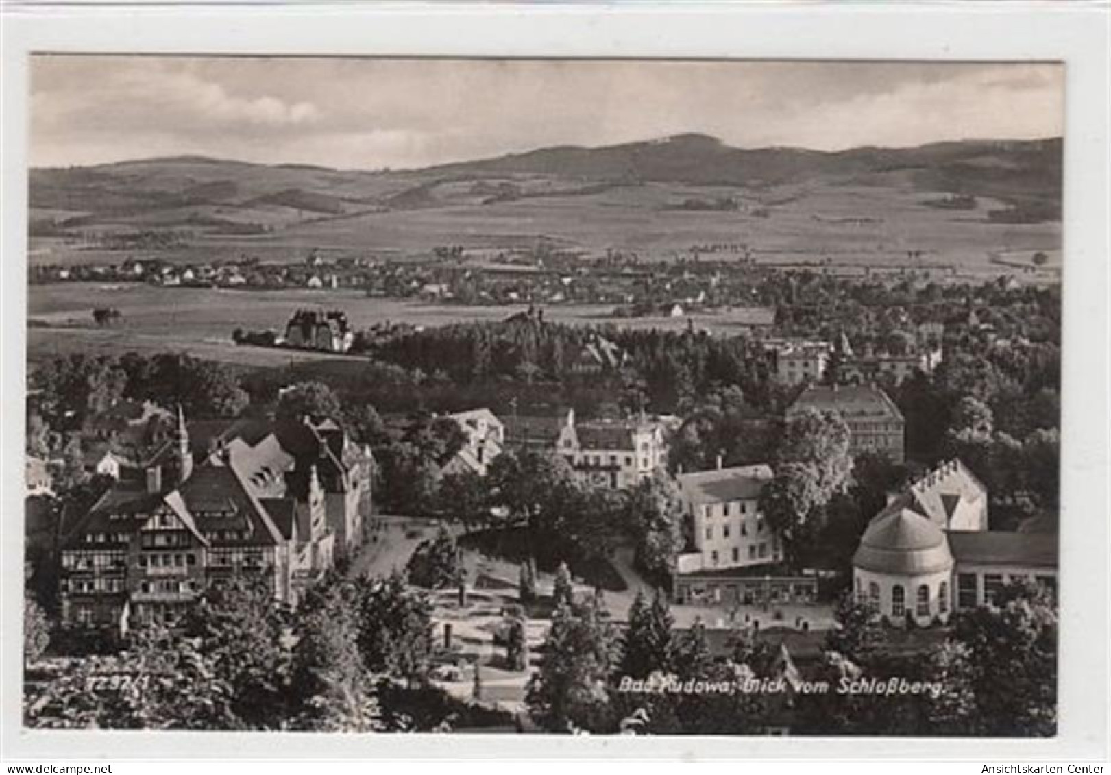 39083211 - Bad Kudowa / Kudowa-Zdrój - Kreis Glatz / Klodzko. Blick Vom Schlossberg Ungelaufen  Top Erhaltung. - Pologne