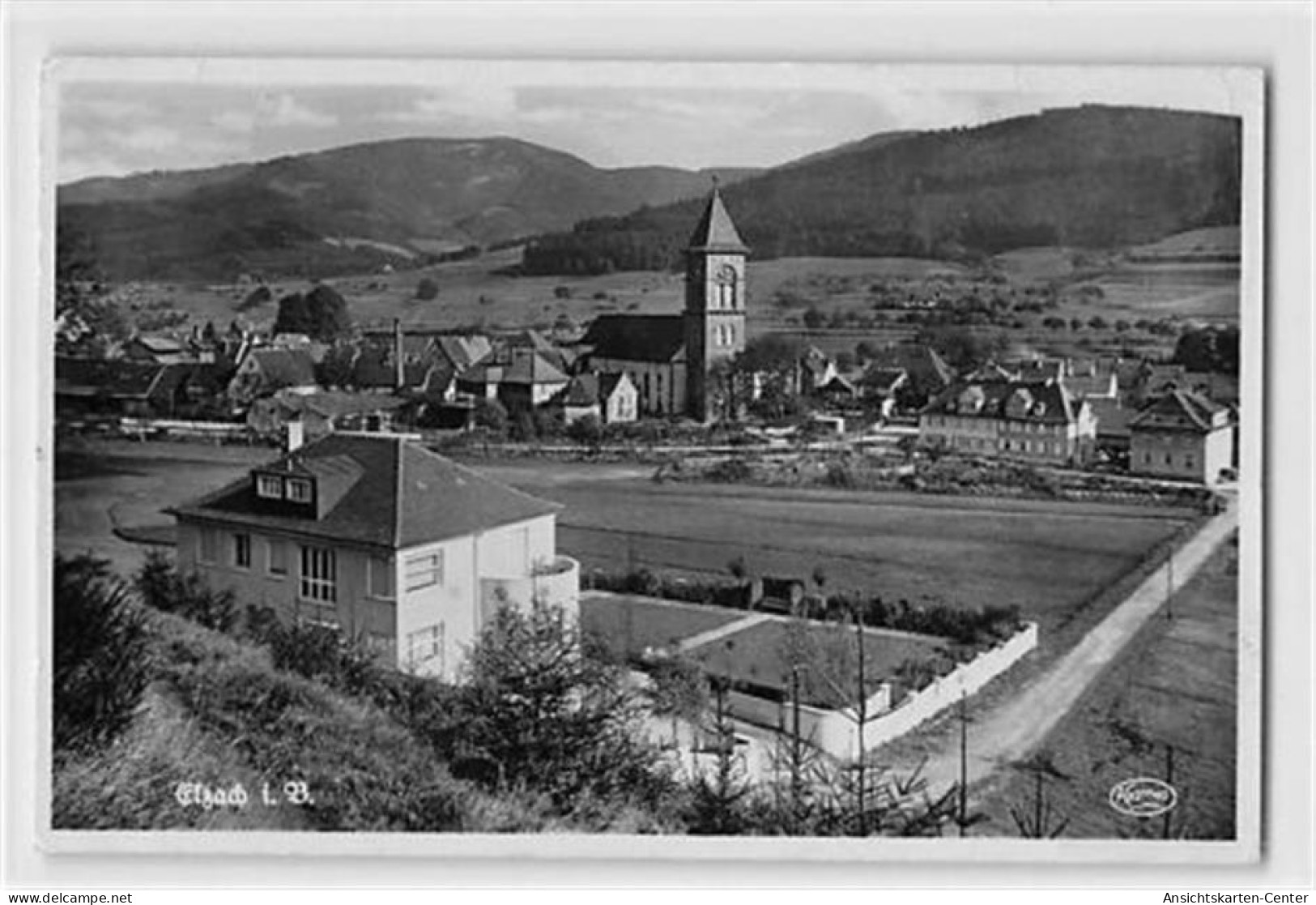 39109911 - Elzach.  Ein Blick Auf Die Kirche Gelaufen. Leichter Stempeldurchdruck, Sonst Gut Erhalten - Elzach