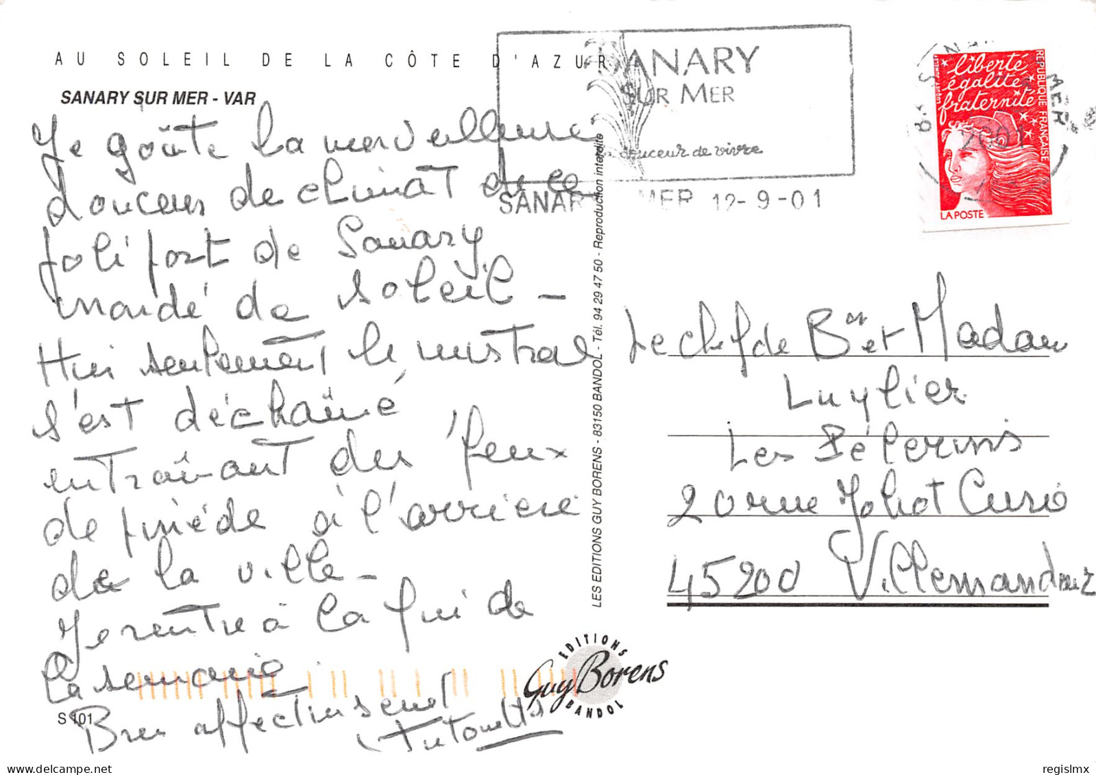 83-SANARY SUR MER-N°T2673-C/0349 - Sanary-sur-Mer