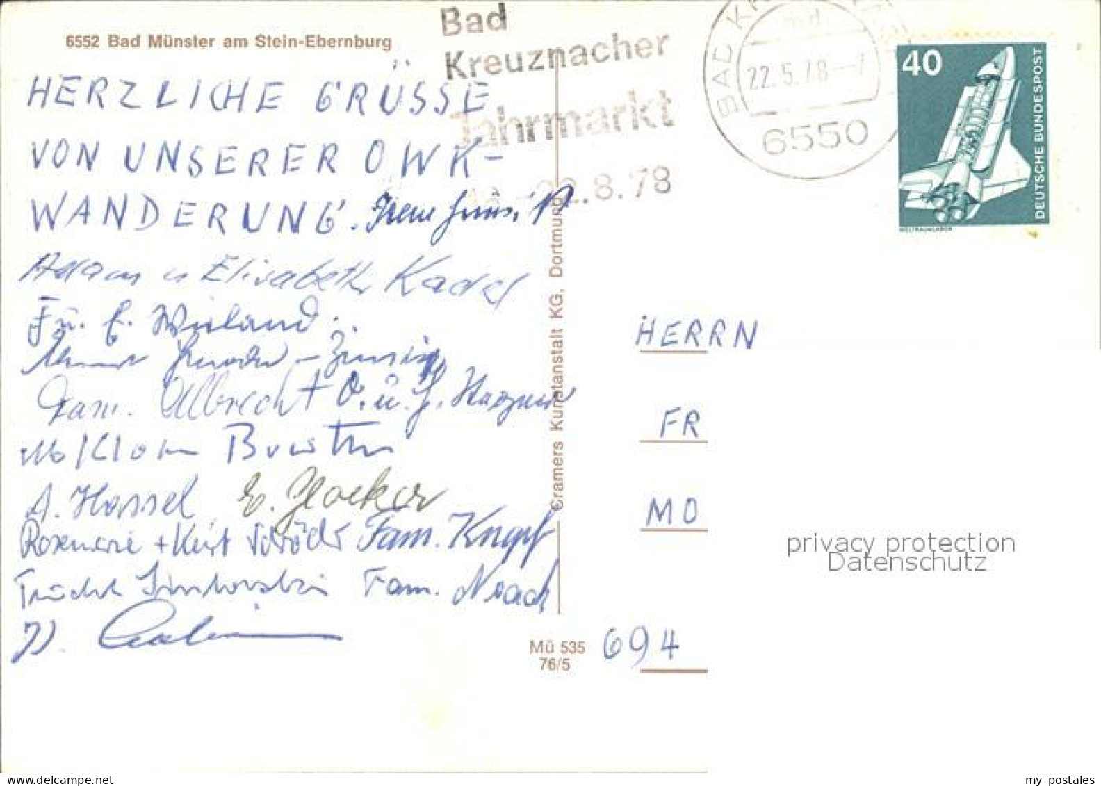 72527440 Bad Muenster Stein Ebernburg Rheingrafenstein Baederhaus Bad Muenster-E - Other & Unclassified