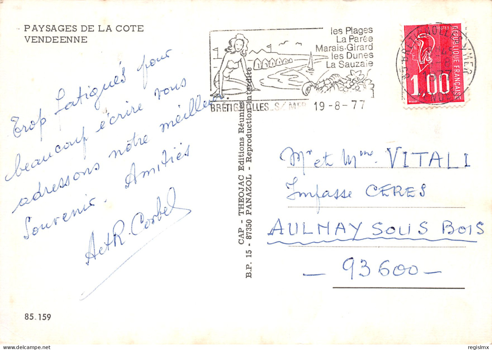 85-COTE VENDEENNE-N°T2673-B/0335 - Other & Unclassified