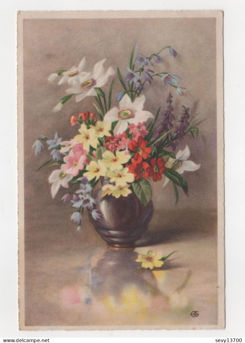 4 Cartes Postales Les Fleurs - Flowers