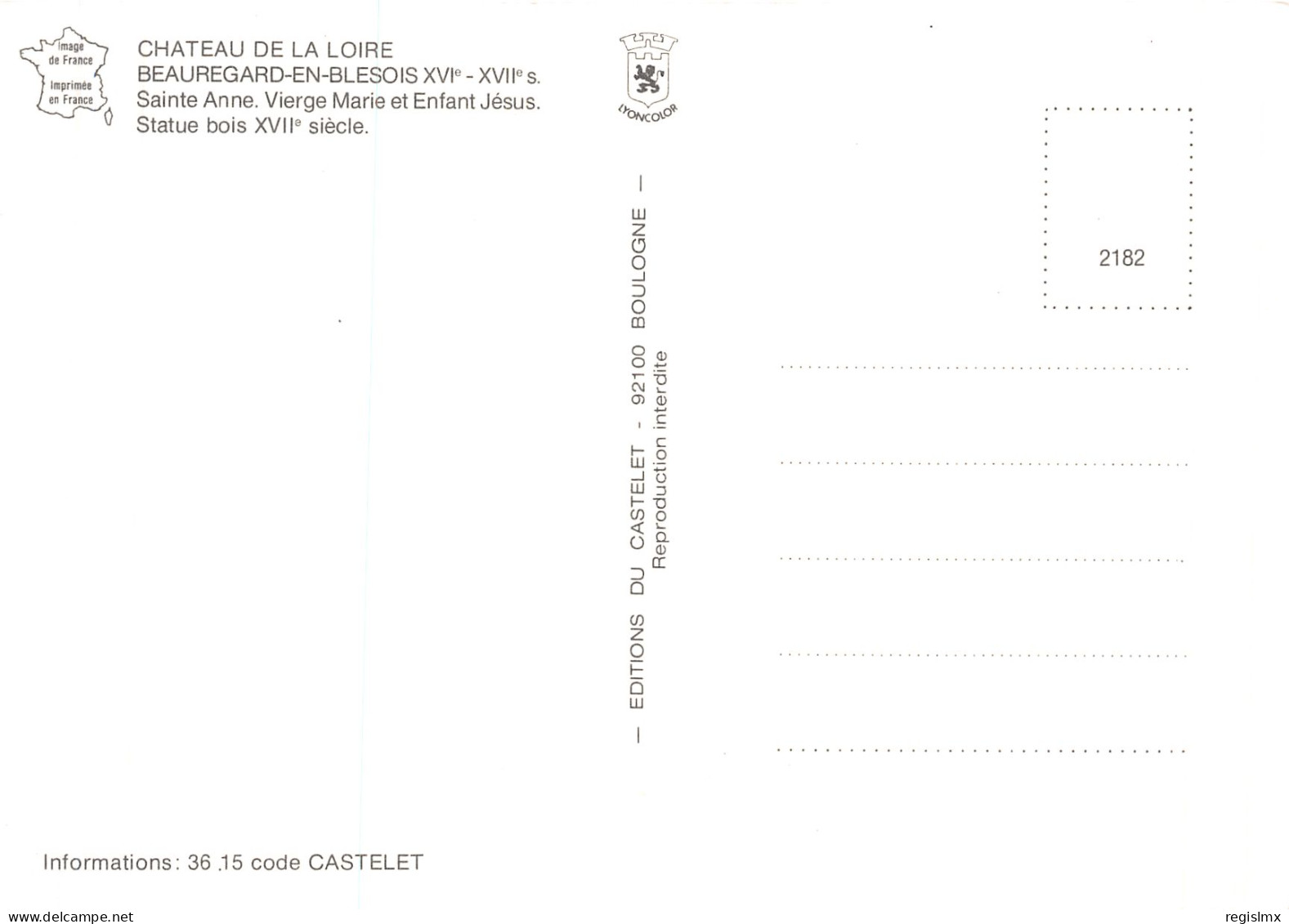 41-BEAUREGARD-N°T2674-B/0361 - Other & Unclassified