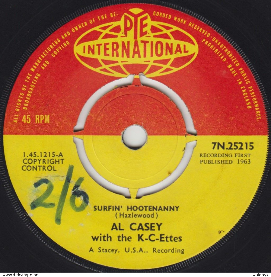 AL CASEY - Surfin' Hootenanny - Other - English Music