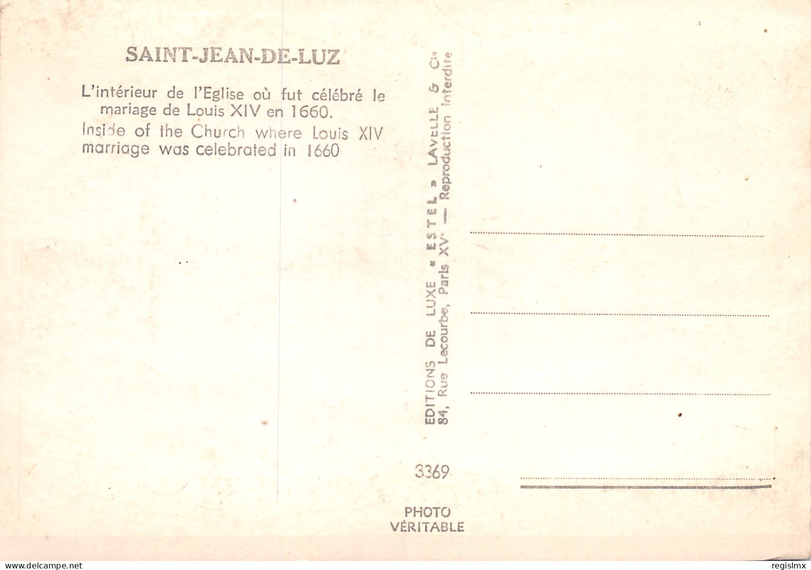 64-SAINT JEAN DE LUZ-N°T2674-B/0049 - Saint Jean De Luz